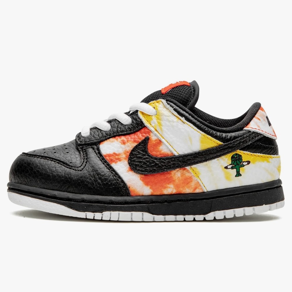 Nike SB Dunk Low Raygun Tie-Dye Black TD - Size 9c (Toddler)